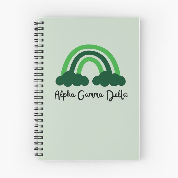 Item preview, Alpha Gamma Delta Sorority Forest Green Monochrome Rainbow designed and sold by JaymeOctober.