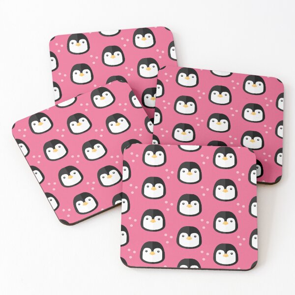 Item preview, Penguin heads on pink designed and sold by reneesillus.