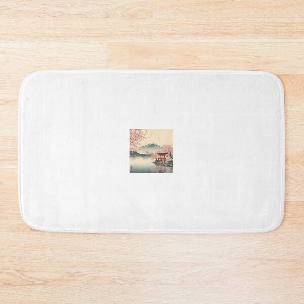 Item preview, Falling Sakura at Mount Fuji – Japanese Ukiyo-e Inspired Art designed and sold by J-Sakura.