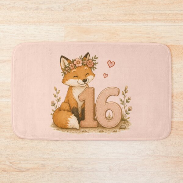 Item preview, Sweet 16th Birthday Fox designed and sold by MellowMunchkins.
