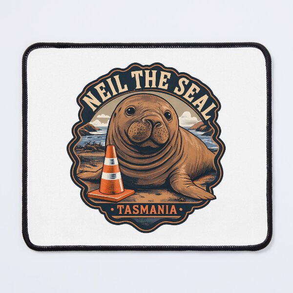 Item preview, Neil The Seal Funny Viral Ocean Animal Illustration designed and sold by mathydapeci.
