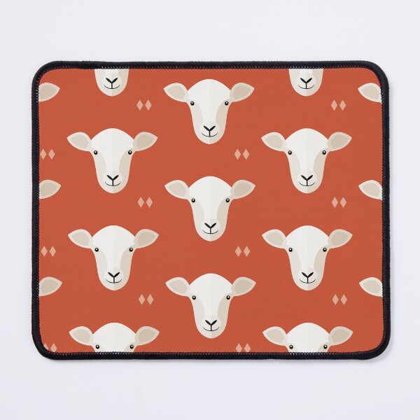 Item preview, Sheep heads on red designed and sold by reneesillus.