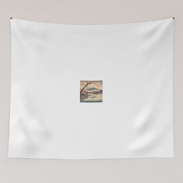 Item preview, Sakura Torii Reflection at Mount Fuji – Japanese Ukiyo-e Inspired Art designed and sold by J-Sakura.