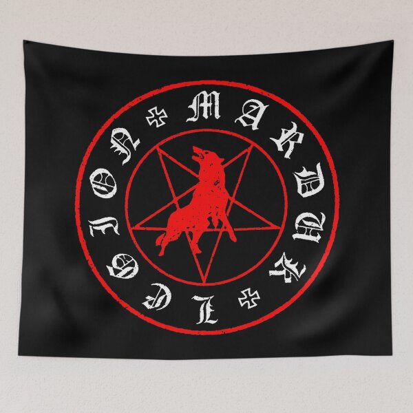 Item preview, Red Circle Symbol With White Typography designed and sold by billiasbros.