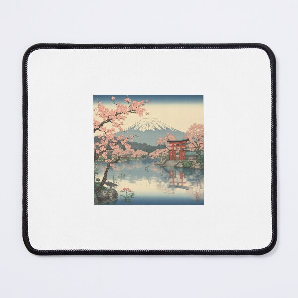 Item preview, Mount Fuji Sakura Lake – Japanese Ukiyo-e Inspired Art designed and sold by J-Sakura.