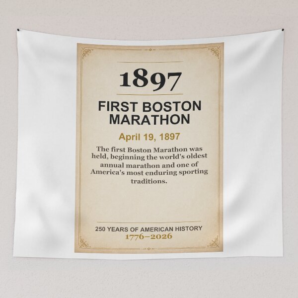 Item preview, America 250 | First Boston Marathon | 1897 designed and sold by ariksworld.