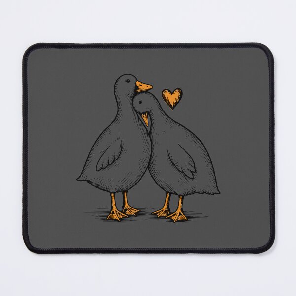 Item preview, Cute Duck Couple in Love designed and sold by artCreativeColony.