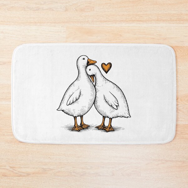Item preview, Cute Duck Couple in Love designed and sold by artCreativeColony.