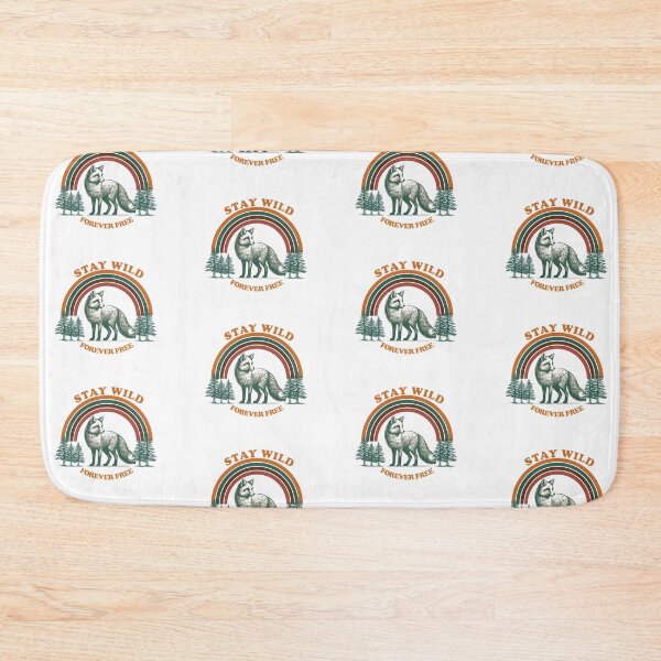 Item preview, Stay Wild Forever Free Vintage Fox Retro Sunset Nature Shirt designed and sold by jananinaveen.