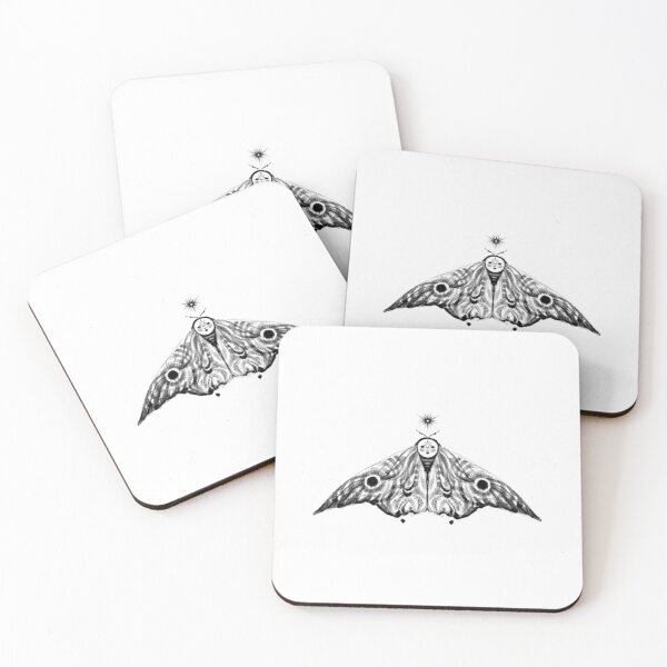 Item preview, Star Moth Celestial Mystic Insect Tattoo Design designed and sold by Inkdoskisart.