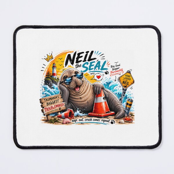 Item preview, Neil The Seal  Tasmania'S Biggest Troublemaker designed and sold by mathydapeci.