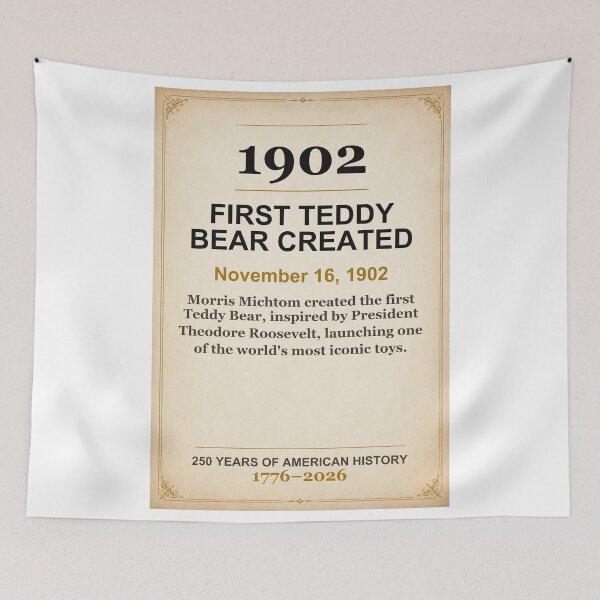 Item preview, America 250 | First Teddy Bear Created | 1902 designed and sold by ariksworld.