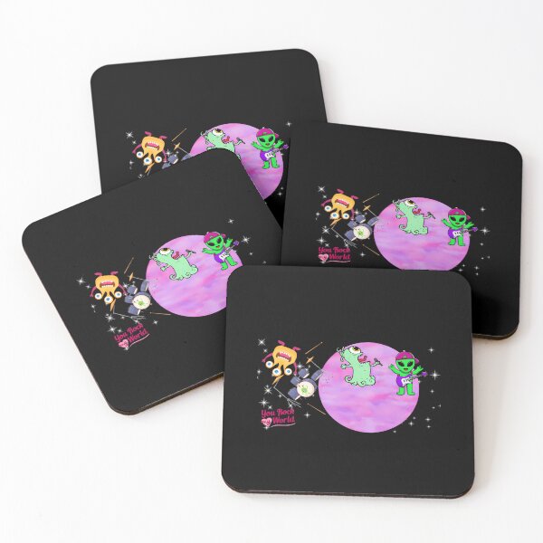 Item preview, Outer Space Musicians Cute Creatures on Pink Moon designed and sold by ZIZIS.