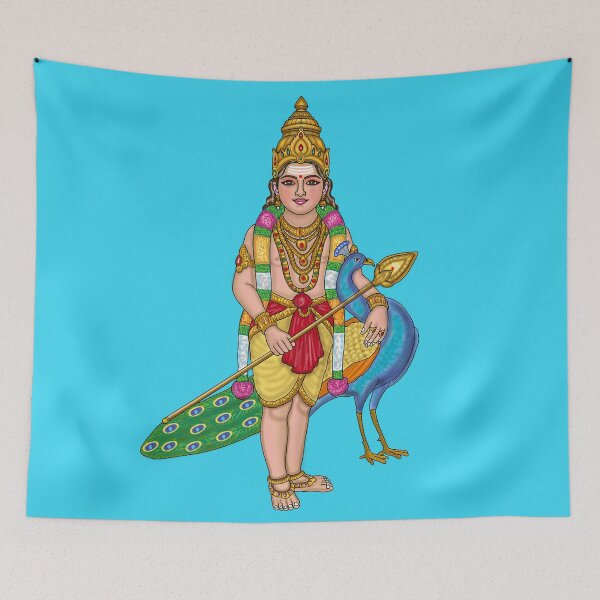 Item preview, Lord Kartikeya Artwork | Divine Murugan Digital Painting Hindu God Illustration  Description designed and sold by Harshit_Digital_Arts.