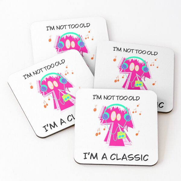 Item preview, I’m not too old I’m a classic l Walkman I 80's I 90's Pink  designed and sold by French Papyrus Studio.