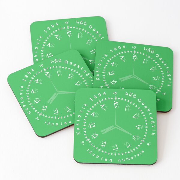 Item preview, Iñupiaq numerals - radial + text (also available in black) designed and sold by MarkArtDesignUK.