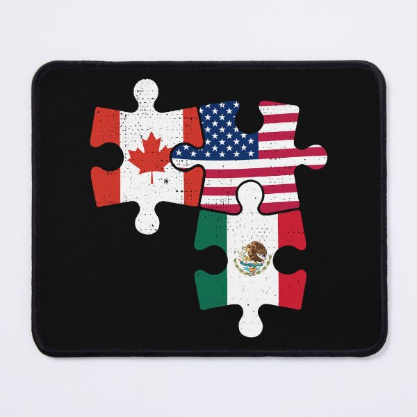 Item preview, Canada USA Mexico Puzzle Flag Design designed and sold by venomousvector.