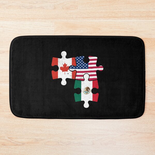 Item preview, Canada USA Mexico Puzzle Flag Design designed and sold by venomousvector.