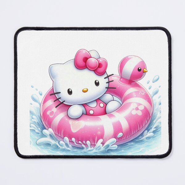 Item preview, Hello Kitty Summer Swim Ring Watercolor Beach Vibes Kawaii designed and sold by rfd2.