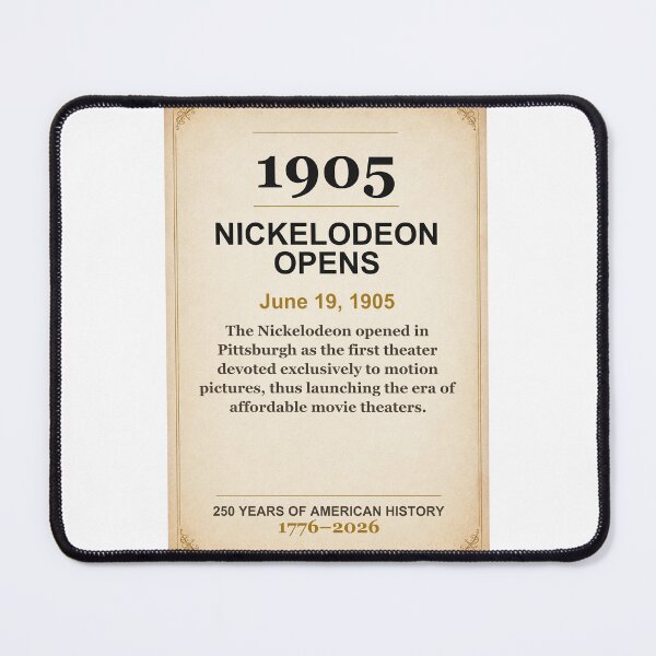 Item preview, America 250 | Nickelodeon Opens | 1905 designed and sold by ariksworld.