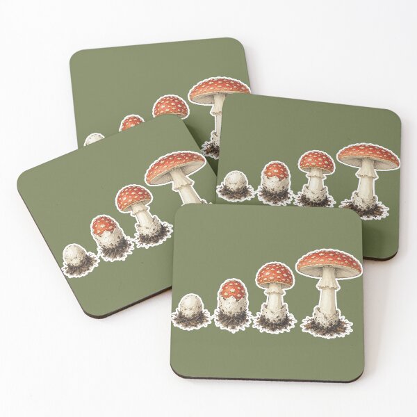 Item preview, Fly Agaric Life Cycle Amanita Muscaria Growth Stages Botanical designed and sold by SimplePoDesign.