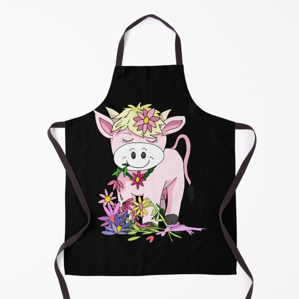 Item preview, Cute Cow Floral Cartoon designed and sold by Ashtonishing Present.