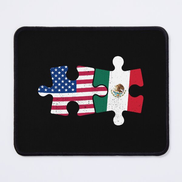 Item preview, USA Mexico Puzzle Flag Distressed Design designed and sold by venomousvector.