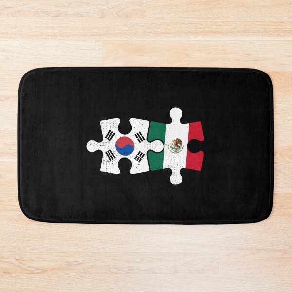 Item preview, South Korea Mexico Puzzle Flag Distressed Design designed and sold by venomousvector.