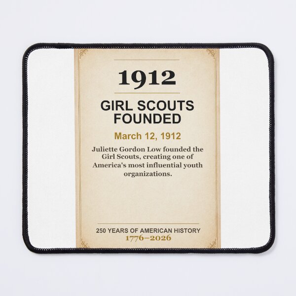Item preview, America 250 | Girl Scouts Founded | 1912 designed and sold by ariksworld.