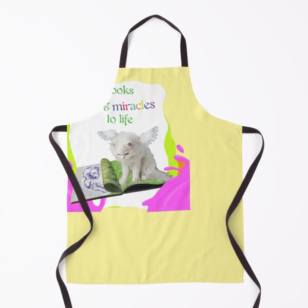 Item preview, Books Bring Miracles To Life - Cat Coming Alive From A Book (Original Design by ACCI) designed and sold by VanyssaGraphics.