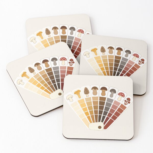 Item preview, Mushroom Color Palette Wild Mushroom Identification Colors Mycology Paint Swatches designed and sold by SimplePoDesign.