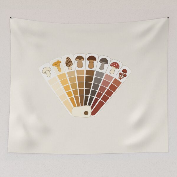 Item preview, Mushroom Color Palette Wild Mushroom Identification Colors Mycology Paint Swatches designed and sold by SimplePoDesign.
