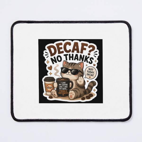 Item preview, Decaf? No Thanks Funny Coffee  designed and sold by BrainBuckets.
