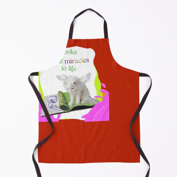 Item preview, Books Bring Miracles To Life - Cat Coming Alive From A Book (Original Design by ACCI) designed and sold by VanyssaGraphics.