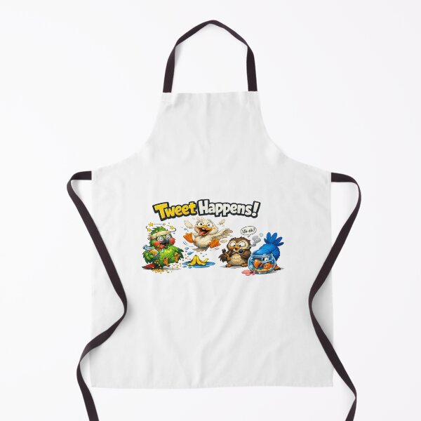 Item preview, Goofy Birds T‑Shirt – “Tweet Happens!” Funny Cartoon Bird Design designed and sold by EdgeSphere.