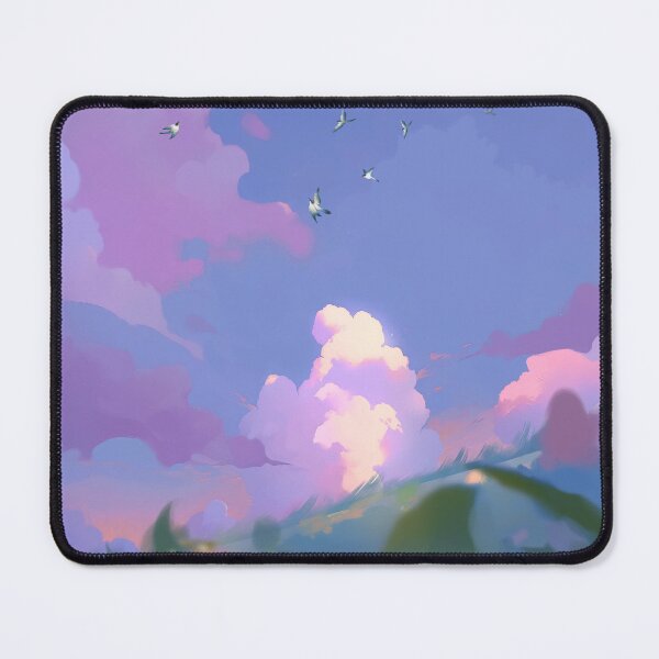 Item preview, Dreamy Anime Sky Clouds Aesthetic Fine Landscape designed and sold by Rehnair.