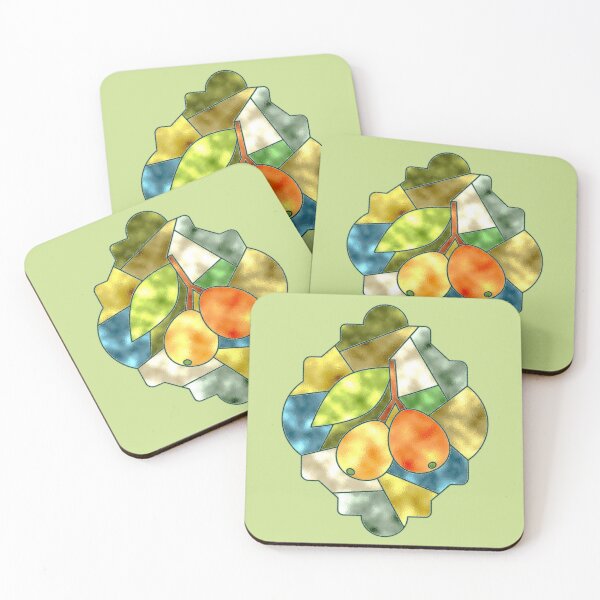 Item preview, Nagasaki Loquat in Stained Glass Style designed and sold by Nespera-Store.