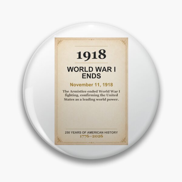 Item preview, America 250 | World War I Ends | 1918 designed and sold by ariksworld.