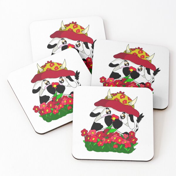 Item preview, Cute Cow Floral Cartoon designed and sold by GLIDL.
