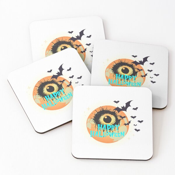Item preview, Happy Halloween Creepy Eye Moon | Spooky Bat Horror Design designed and sold by Palette _Vibes.