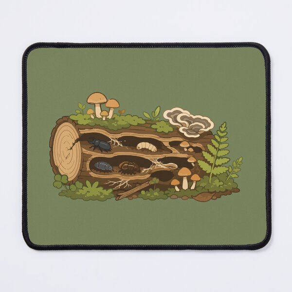 Item preview, Rotting Log Ecosystem | Dead Wood Habitat | Forest Decomposition designed and sold by SimplePoDesign.