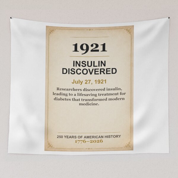 Item preview, America 250 | Insulin Discovered | 1921 designed and sold by ariksworld.