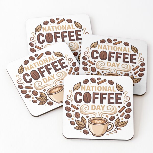 Item preview, National Coffee Day Coffee Illustration designed and sold by RGB-crayon.