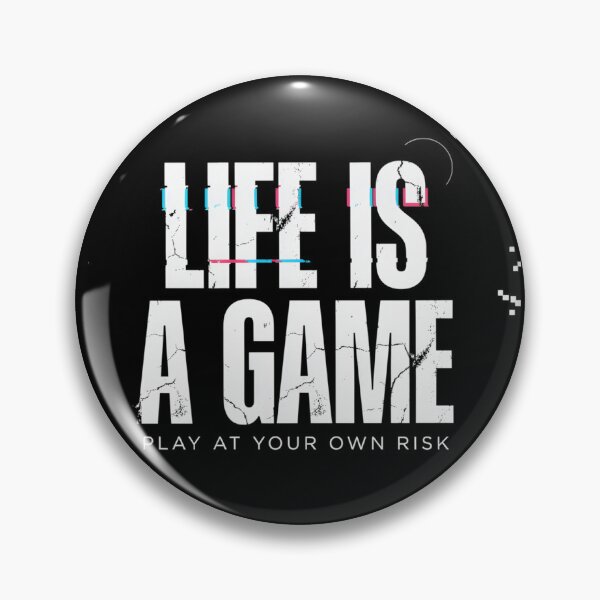 Item preview, life is a game play at your own risk designed and sold by SWAROHI-STUDIO.