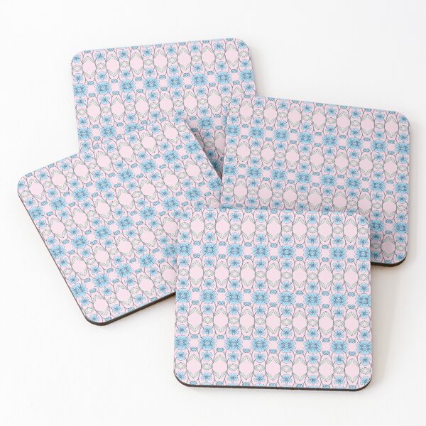 Item preview, Pastel Blue Blossom Garden Repeat Pattern designed and sold by pittslugerrss.