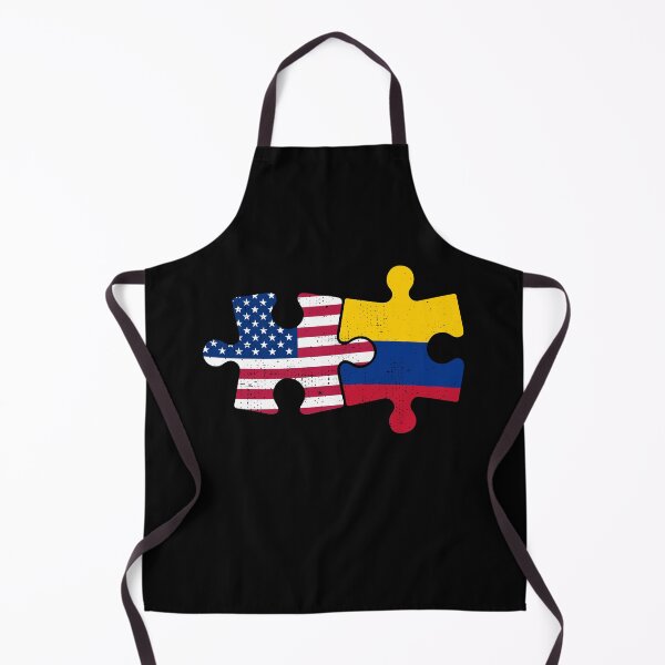 Item preview, USA Colombia Puzzle Flag Design designed and sold by venomousvector.