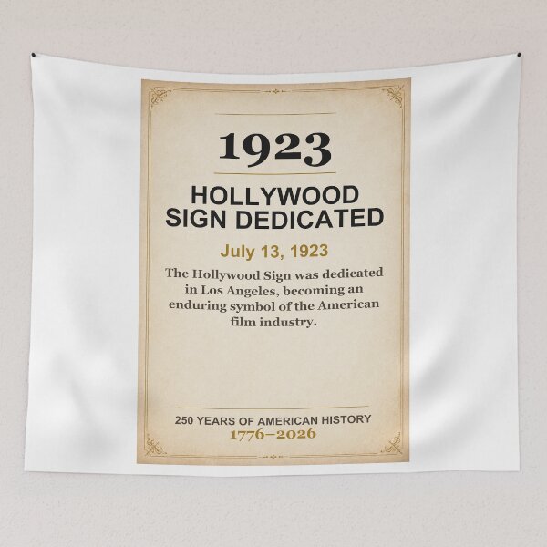 Item preview, America 250 | Hollywood Sign Dedicated | 1923 designed and sold by ariksworld.