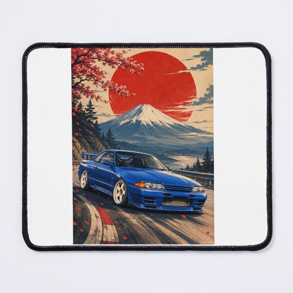 Item preview, Japanese Blue Turbo Coupe – JDM Mountain Pass Racer designed and sold by Traceursniper.