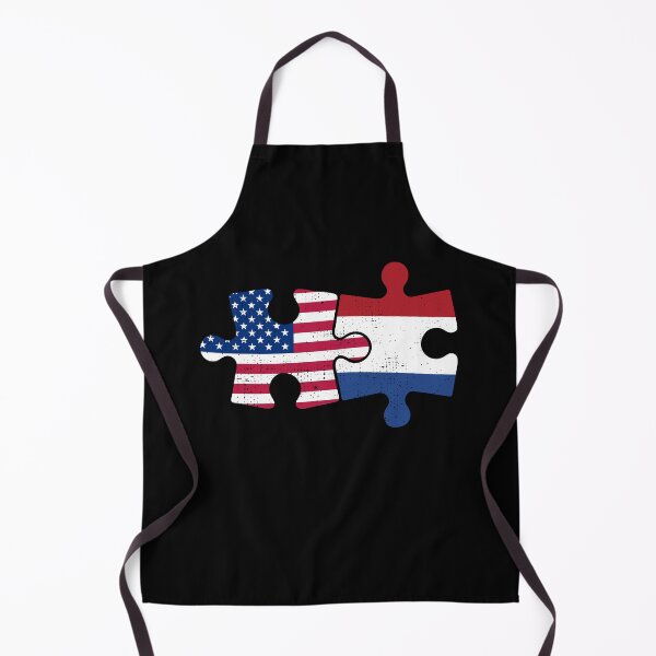 Item preview, USA Netherlands Puzzle Flag Design designed and sold by venomousvector.