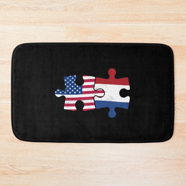 Item preview, USA Netherlands Puzzle Flag Design designed and sold by venomousvector.